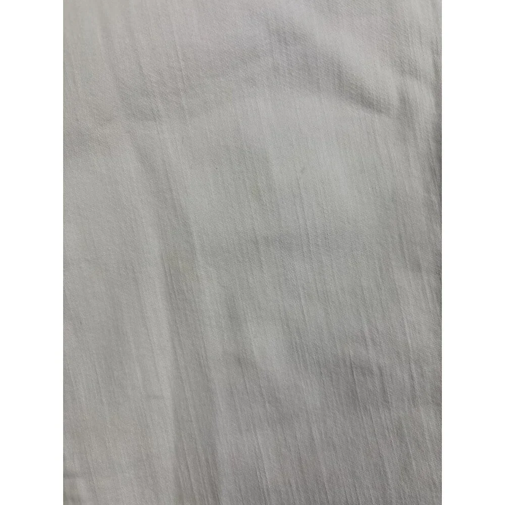 Madewell Jeans Womens 27 White 10 Inch High‎ Rise Skinny Crop Button Fly Raw Hem